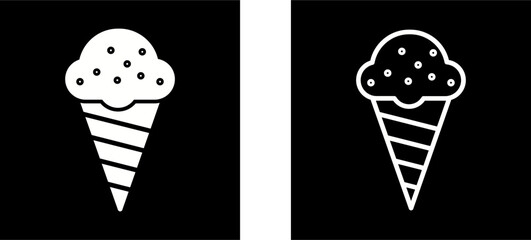 Sticker - Ice cream Vector Icon