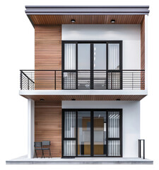 Canvas Print - Modern two-story house design