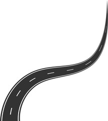 Wall Mural - Road curves with white markings, highway, traffic, street, race