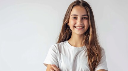 Poster - Smiling Girl Portrait