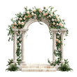 © Patthranit - A wedding arch with columns isolated on transparent png