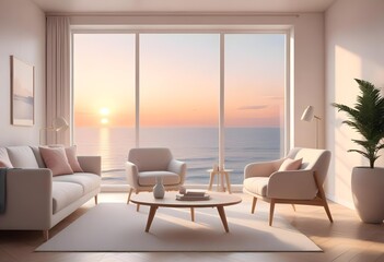 Photo modern style interior room 3d illustration