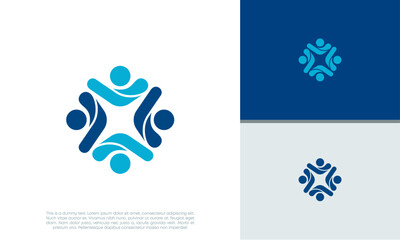 Canvas Print - Human Resources Consulting Company, Global Community Logo.	