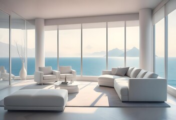 Photo modern style interior room 3d illustration