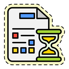 Canvas Print - Time Management Sticker