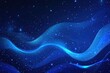 © Punn - KS Vector background blue gradient with stars and wave.