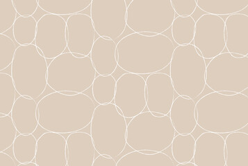 Wall Mural - Sea stone stylish pattern with white and beige color