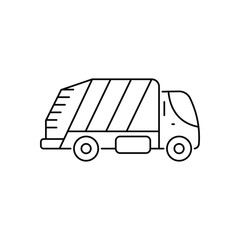 Garbage Truck vector icon