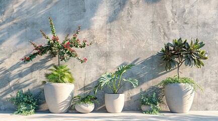 Sticker - flowers in a pot