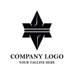 Simple minimalist logo design identity for company