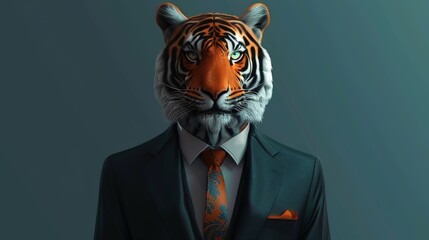 Poster - Tiger in a Suit