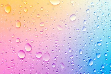 Wall Mural - Floating bubbles of colourful soap foam isolated on a transparent background