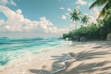 Poster - Tranquil Beach Paradise