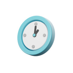 clock time 3d render