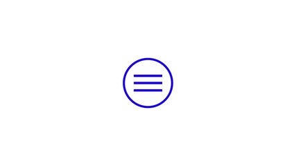 web menu icon. web concept button.Menu bar button icon with rounded style..