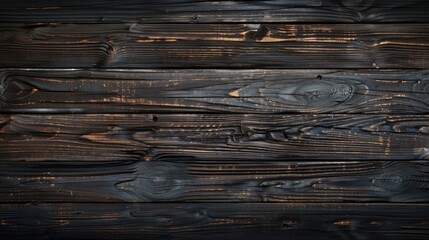 Wall Mural - Wooden Table Top View. Aged Design with Dark Brown Wooden Background Texture