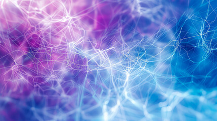 Abstract background plexus connection network blue purple background technology science digital global communication medical health business design future