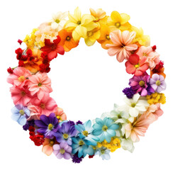 Poster - PNG Flower wreath petal plant.