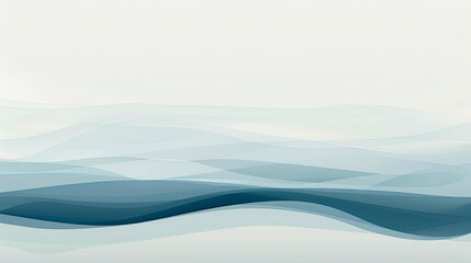 Wall Mural - abstract background blue waves design smooth elegant modern art