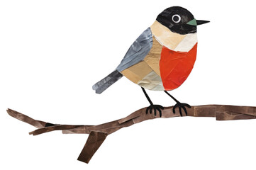 Sticker - PNG Bird painting animal art.