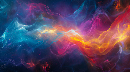 Wall Mural - abstract colorful background wave swirl silk elegant luxury art background illustration wallpaper de