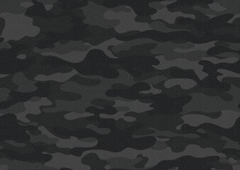 Wall Mural - camouflage black pattern seamless trendy gray dark background