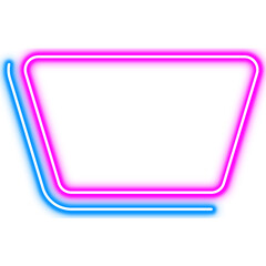 Sticker - Neon Tech Futuristic Frame
