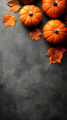 Wall Mural - Halloween concept background pumkins