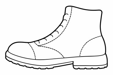 Sticker - Hand drawn Shoe outline illustration