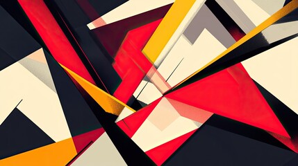 Abstract background with high-contrast colors and sharp geometric forms, creating a bold and eye-catching visual impact