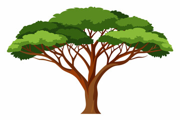 Poster - Beautiful Simple Tree cartoon vector