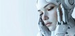 © Bule - Robot with Human-like Features in a Thoughtful Pose