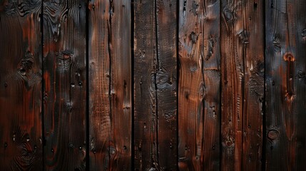 Wall Mural - Dark Wood Background. Vintage Wooden Texture of Dark Brown Planks