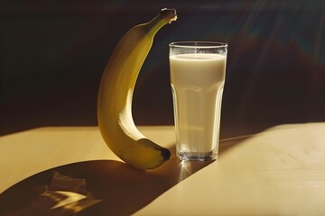 Wall Mural - pouring milk into glass