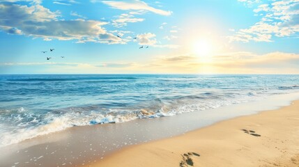 Wall Mural - Peaceful Beach Sunset