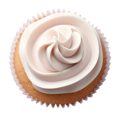 Sticker - PNG A beautiful cupcake dessert icing cream.