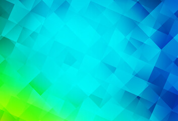 Wall Mural - Light Blue, Green vector layout with lines, rectangles.