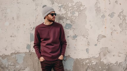 Sticker - The man in maroon sweater