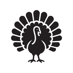 turkey silhouette vector illustration
