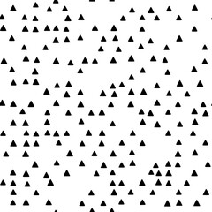 Wall Mural - Rows of uniformly spaced, small triangles, seamless pattern vector