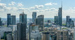 © Tryfonov - Panoramic. view of modern skyscrapers and business centers in Warsaw. View of the city center from above. Warsaw, Poland.