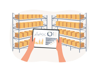 Wall Mural - reports and analytics isolated cartoon vector illustrations.