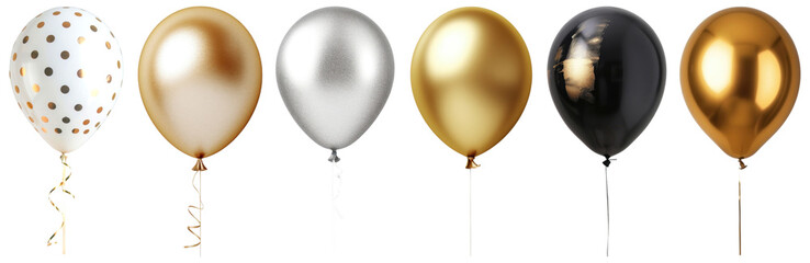 Luxury balloon png cut out element set