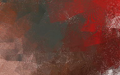 Poster - light green, red vector template with wry lines.