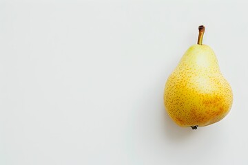 Wall Mural - pear on white background