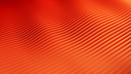 Wall Mural - abstract background with many wavy orange slices and shallow dof. paper cuts minimalistic backdrop. 