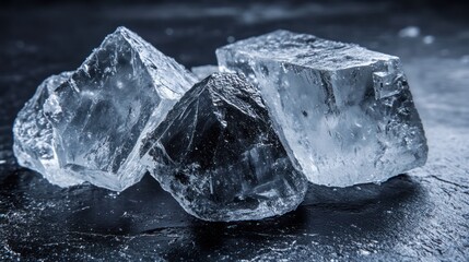 A striking close-up of assorted clear and black crystals showcasing their natural beauty and intricate textures.