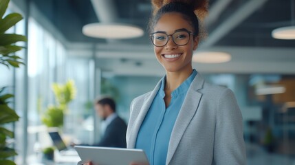 Wall Mural - The Professional Businesswoman in Office