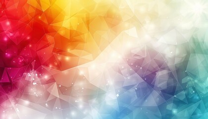 Wall Mural - abstract background forming colorful geometric pattern with triangles