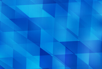 Wall Mural - Light BLUE vector backdrop with rhombus.